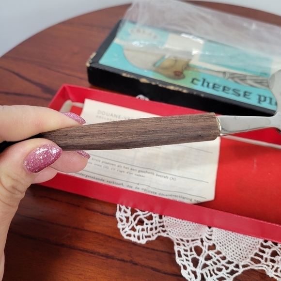 Vtg‎ Solar Cheese Plane Slicer Cutter Server w/ Original Box Mid Century Modern - Picture 7 of 12